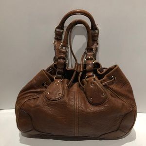 Antonio Melani brown leather satchel bag